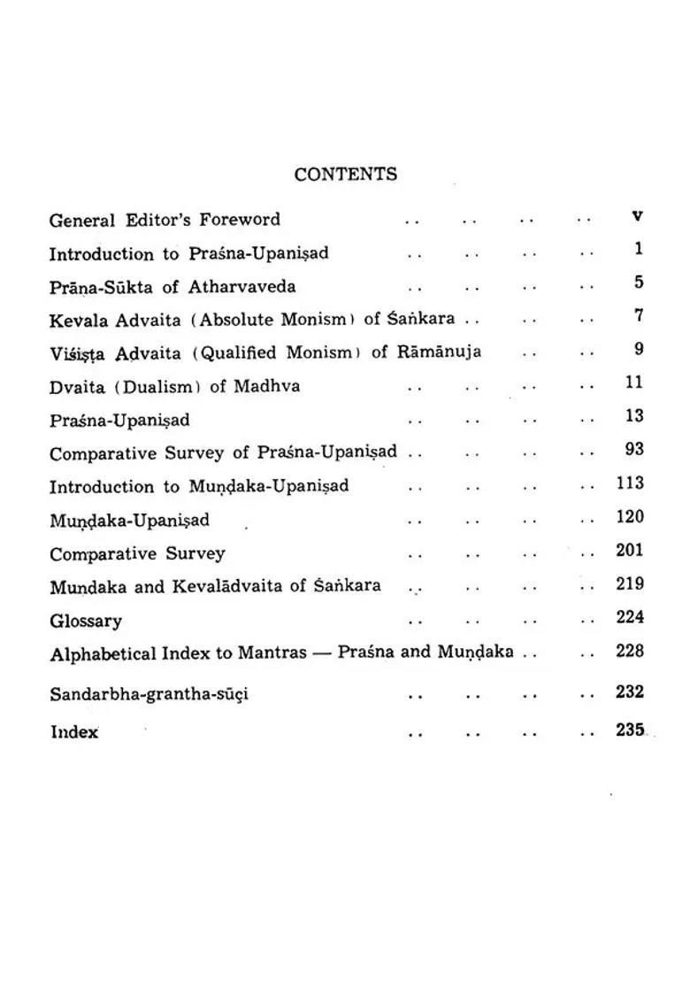 Thirteen Principal Upanisads- Prasna And Mundaka Upanisads With Sankara Bhasya An Old And Rare Book - Indya