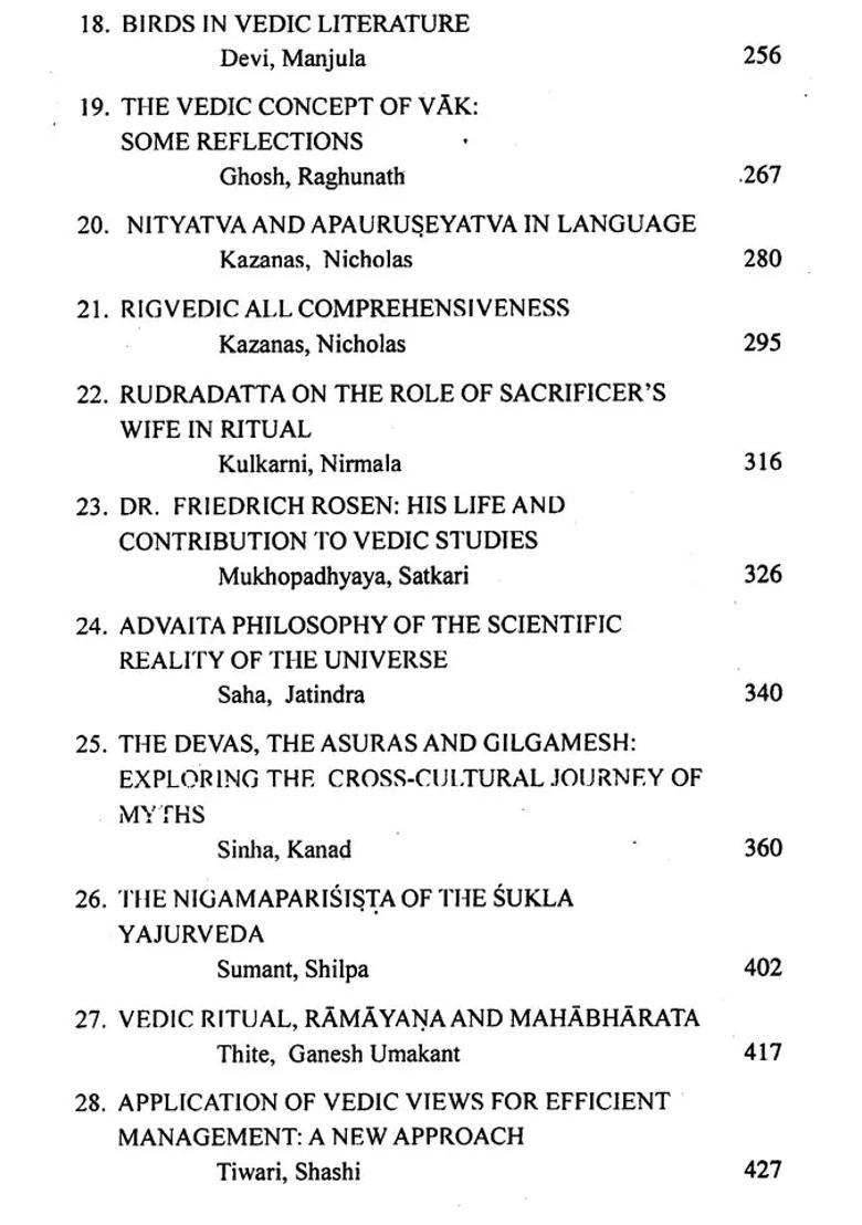Vedic Studies Vol.Vi 2014 Silver Jubilee Volume - Indya