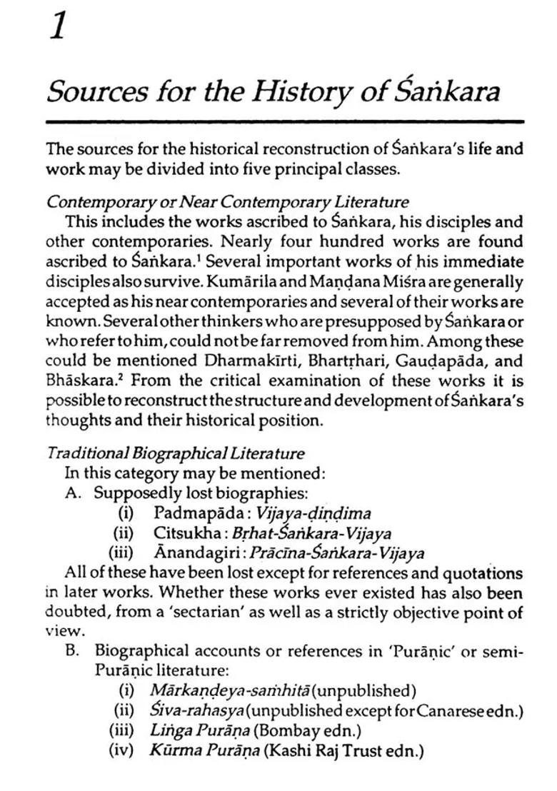 Life And Thought Of Sankaracarya Shankaracharya An Old And Rare Book - Indya