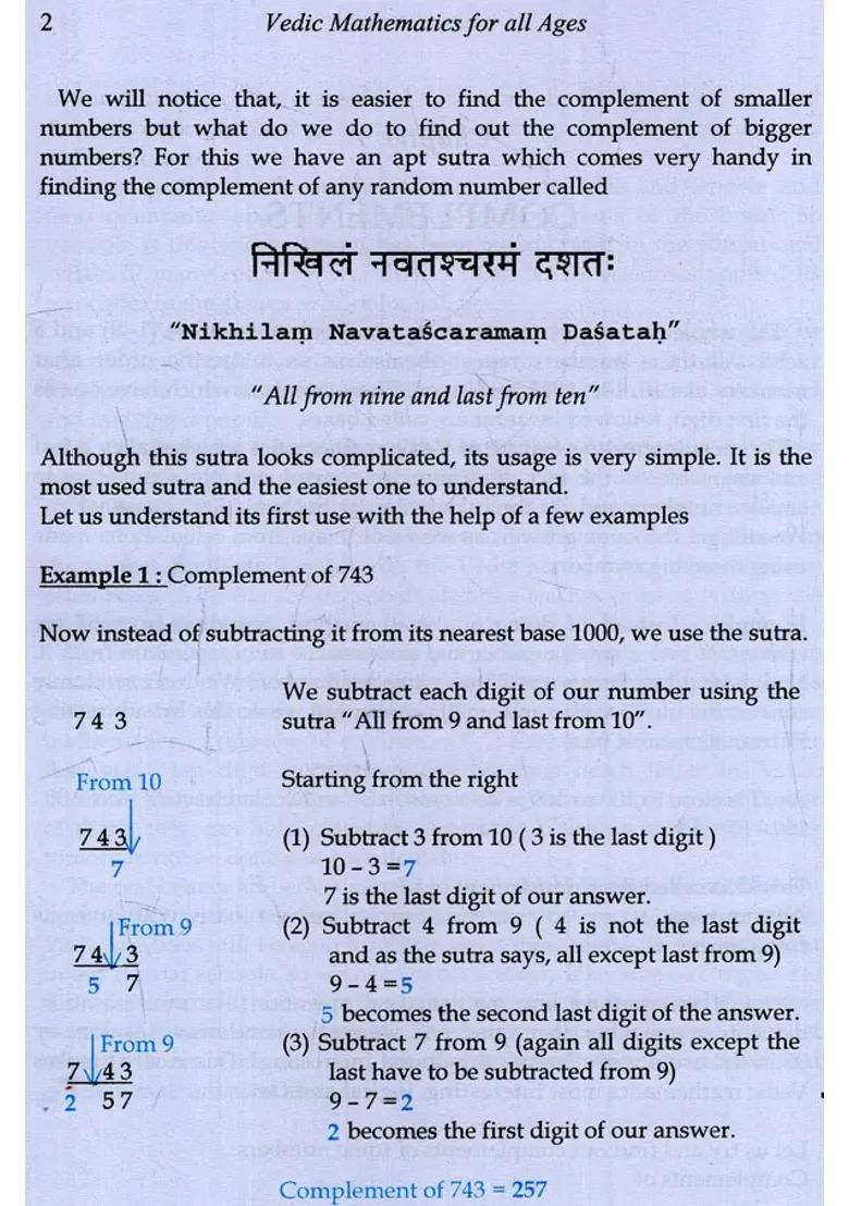 Vedic Mathematics For All Ages A Beginners Guide 16 Sutras For Mental Calculations Easily Explained Formulae With Practice Exercises - Indya