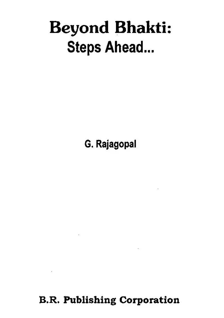 Beyond Bhakti- Step Ahead - Indya