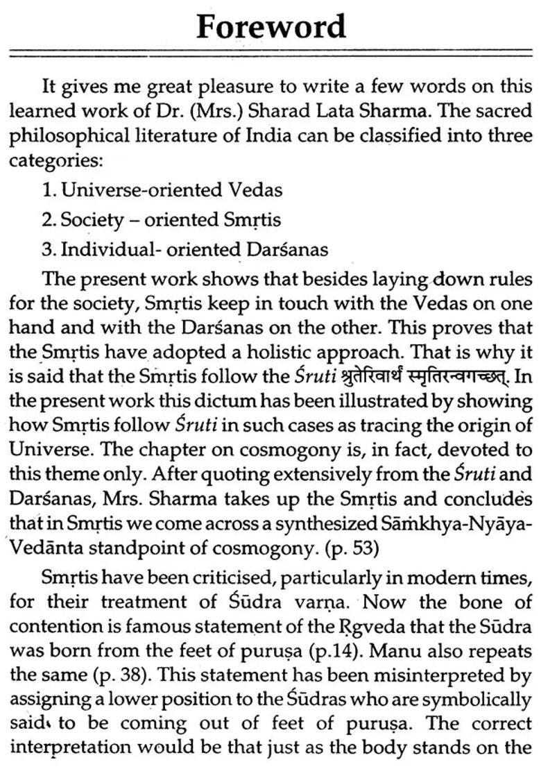Smrtis - A Philosophical Study With Special Reference To Manu And Yajnavalkya - Indya