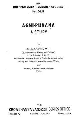 A Study Of Agni-Purana An Old And Rare Book