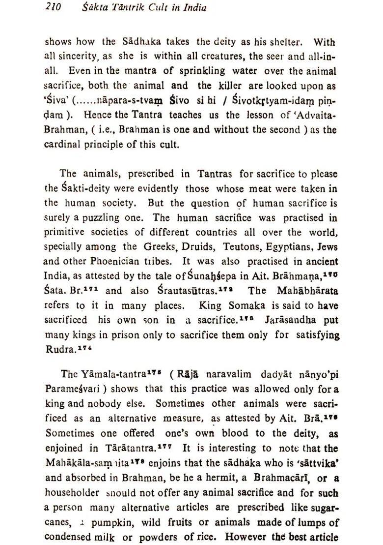 Sakta Tantrik Cult In India - An Old And Rare Book - Indya