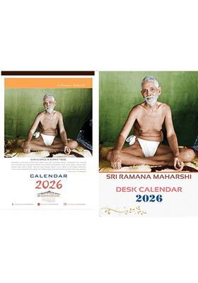 Set Of Two Calendars From Sri Ramana Maharshi Wall Calendar Desk Calendar
