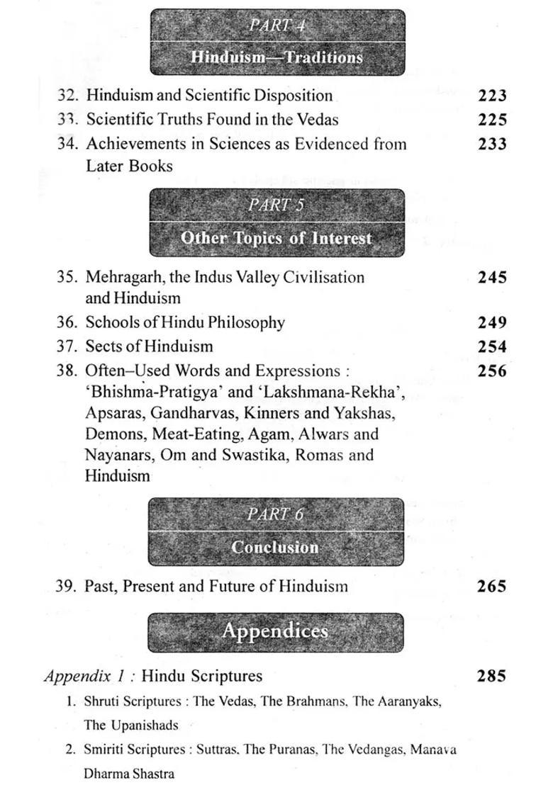 Hinduism Past Present And Future For The Gen. Next - Indya