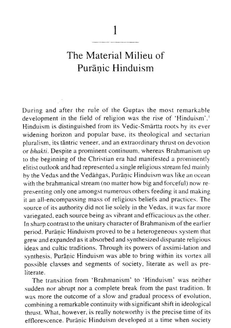 The Puranic World- Environment Gender Ritual And Myth - Indya