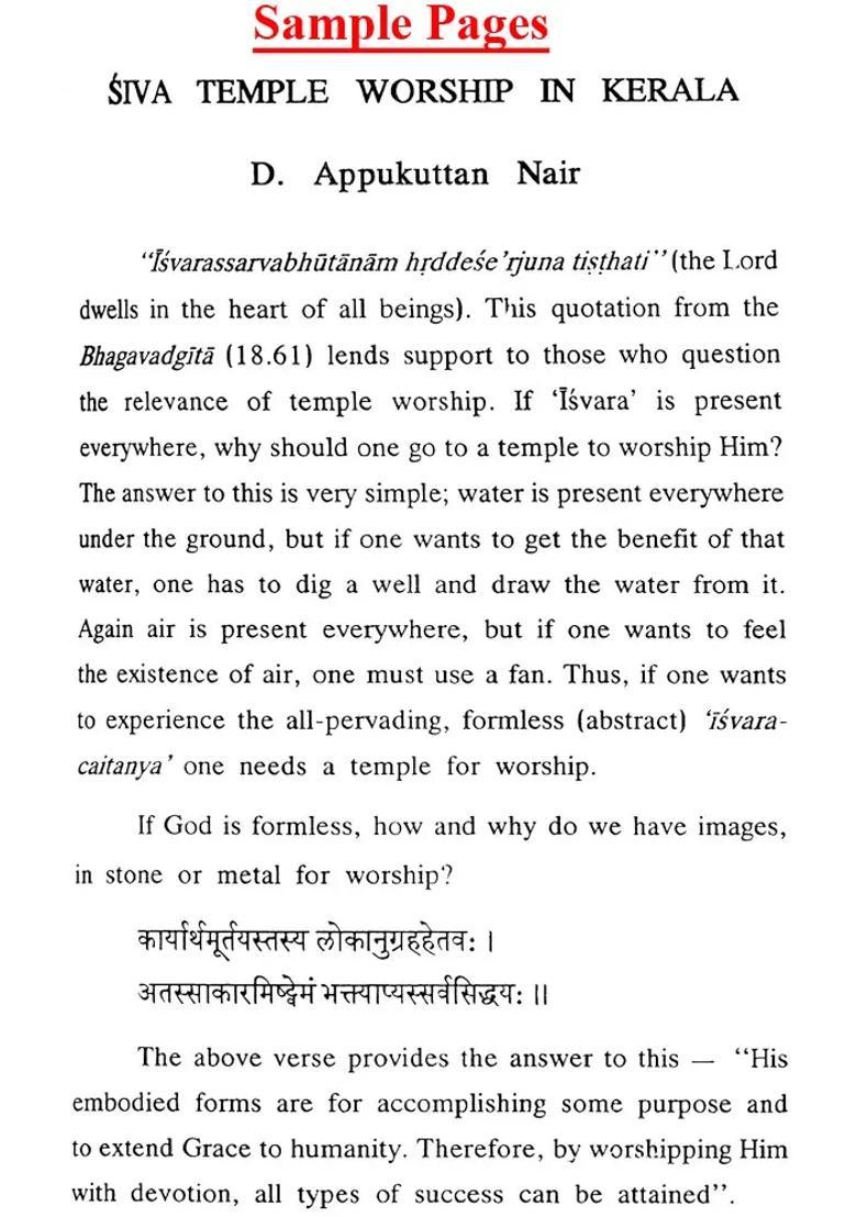 Siva Temple And Temple Rituals - Indya