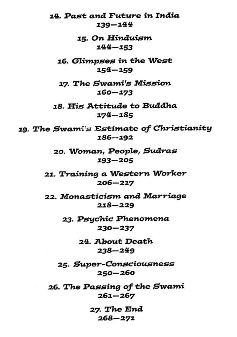 The Master - The Life And Thoughts Of Swami Vivekananda - Indya