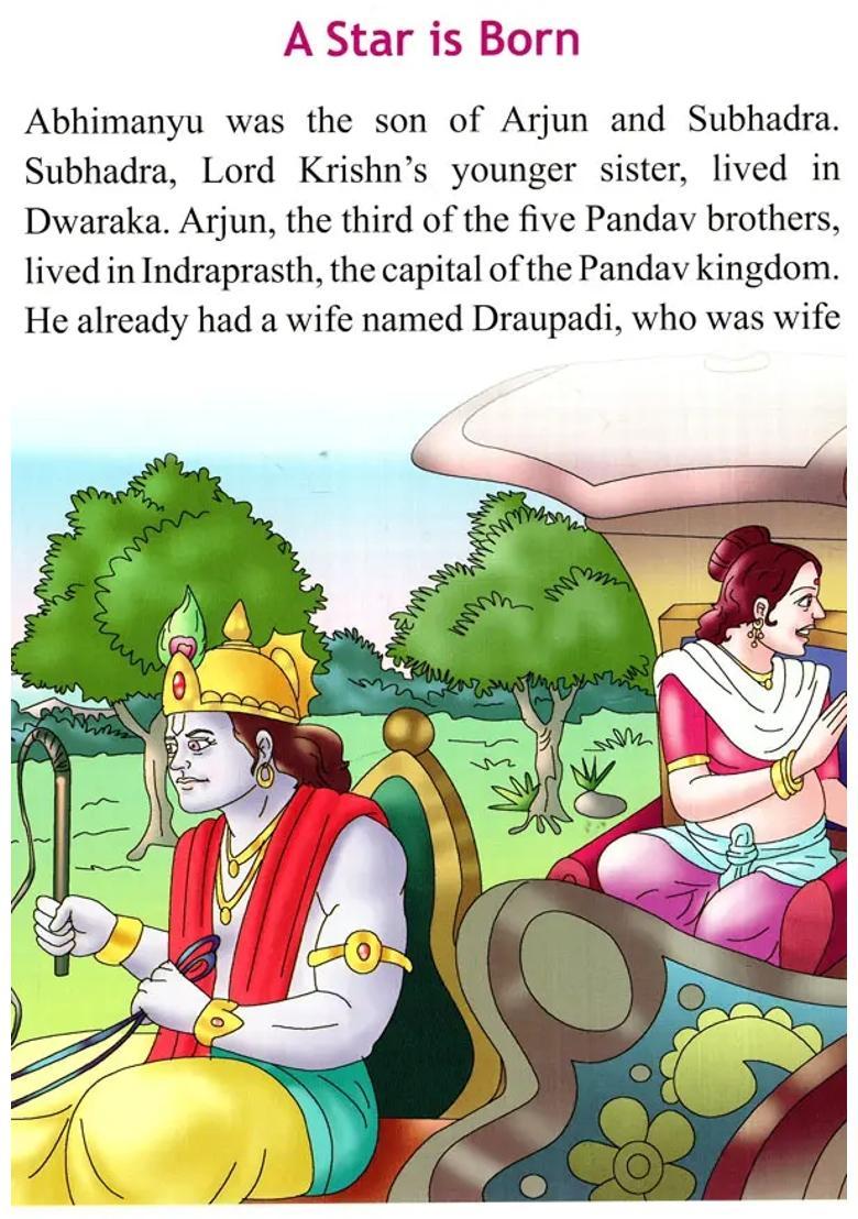 The Brave Abhimanyu- The Youngest Warrior Of Mahabharat For Young Readers - Indya