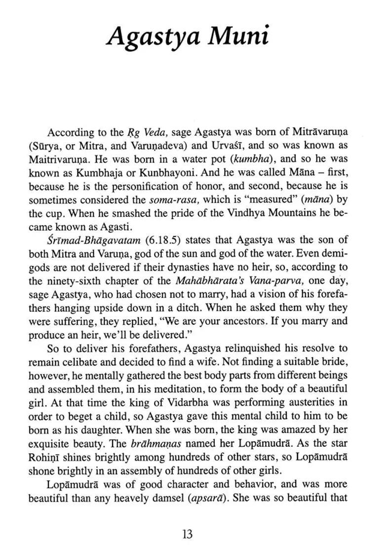 Pauranic Caritavali Legends Of The Puranas - Indya