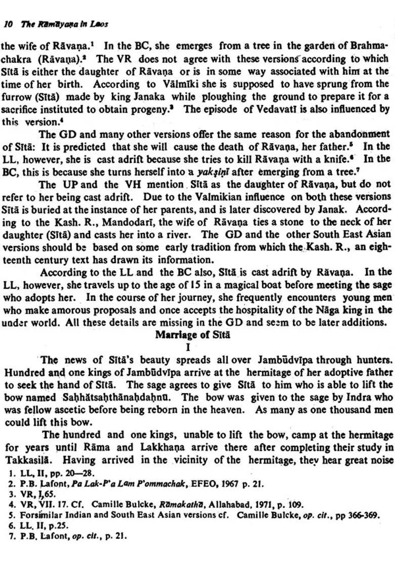 Lao Ramayana Gvay Dvorahbi Rendering Into English From Lav Language - Indya