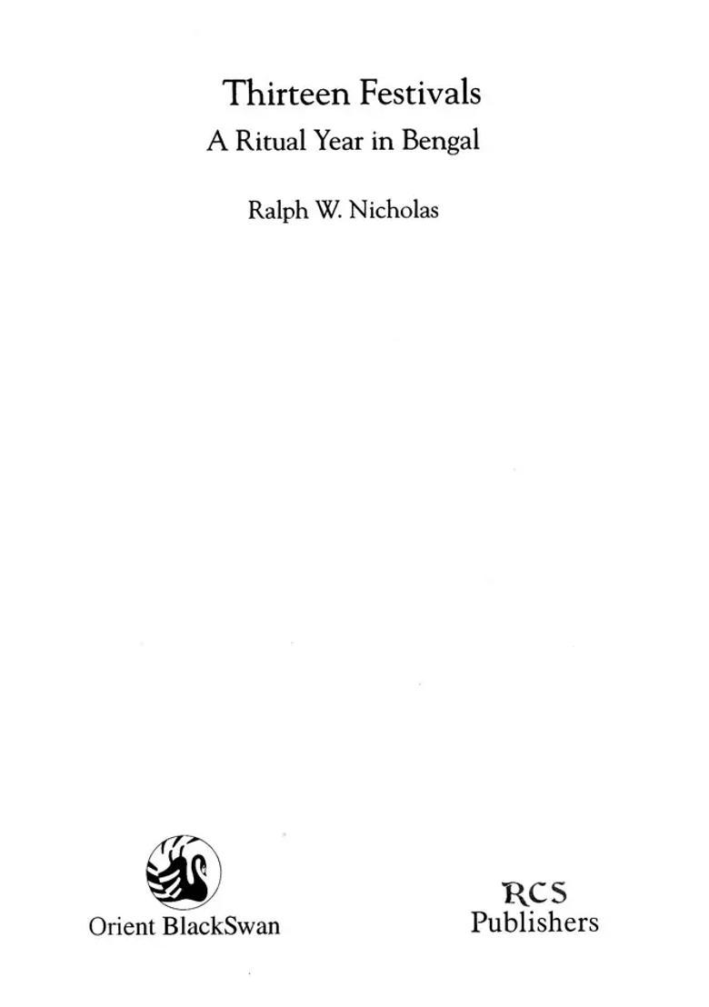 Thirteen Festivals A Ritual Year In Bengal - Indya