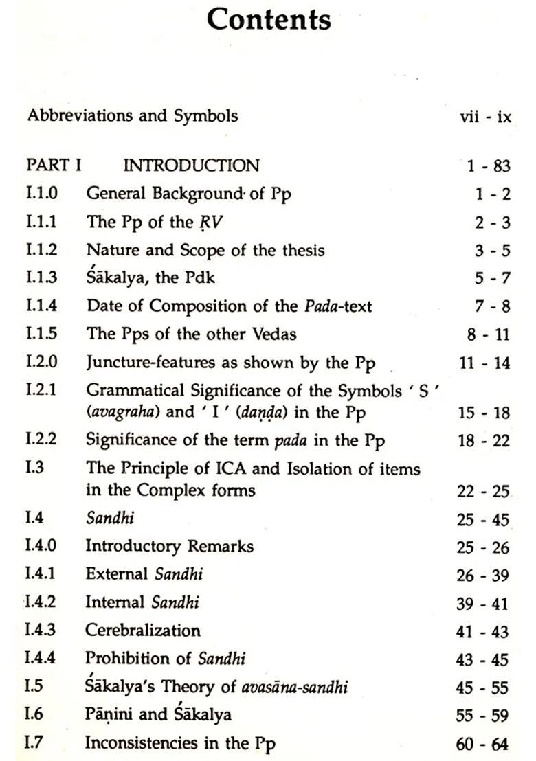 A Linguistic Analysis Of The Rgveda Padapatha An Old And Rare Book - Indya