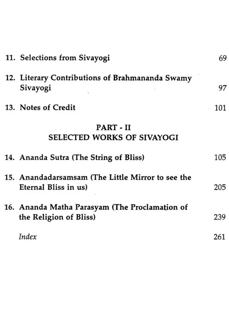 Brahmanada Swami Sivayogi And His Selected Works - Indya