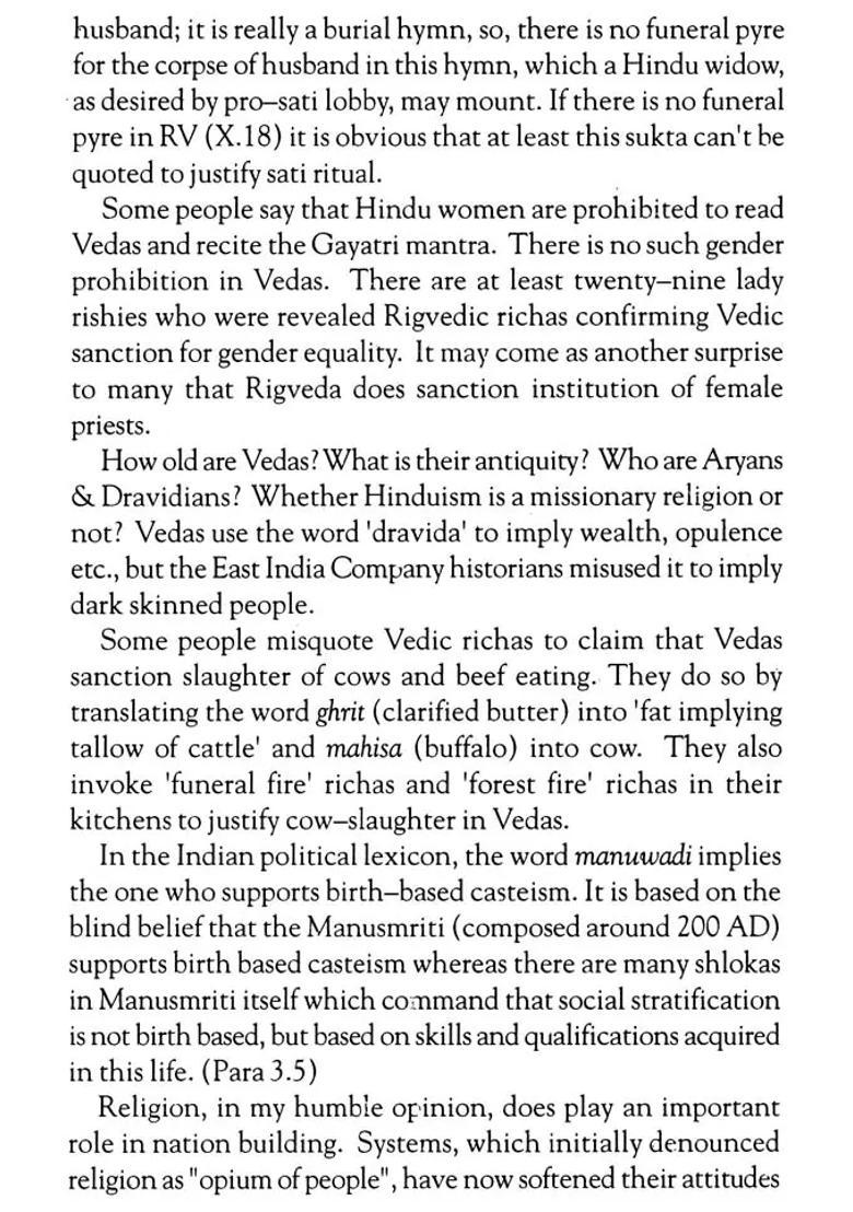 Vedic Equality And Hinduism A Reformist Agenda Dalit Emancipation And Return To Vedic Brotherhood - Indya
