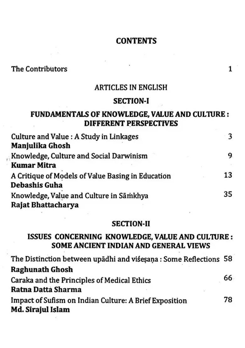 Knowledge Value And Culture Old And Rare Book - Indya