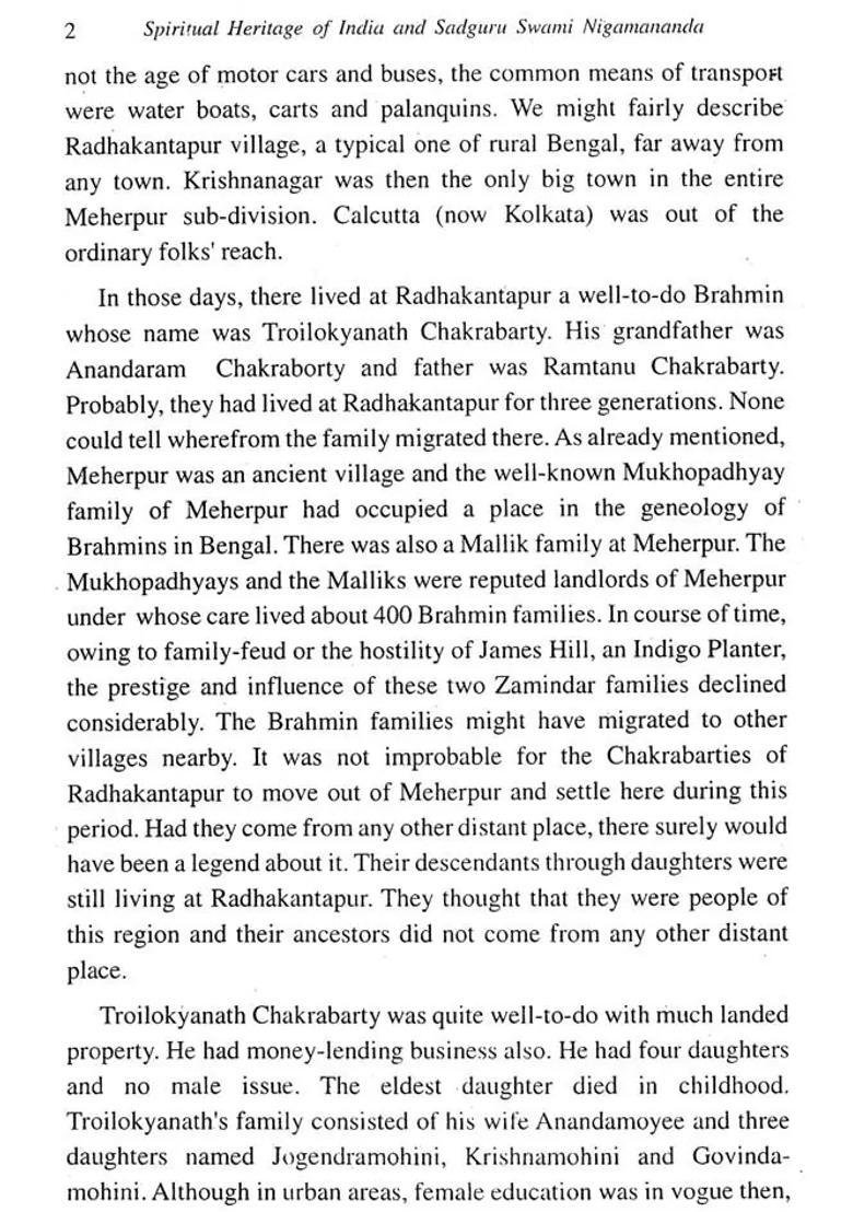 Spiritual Heritage Of India And Sadguru Swami Nigamananda - Indya