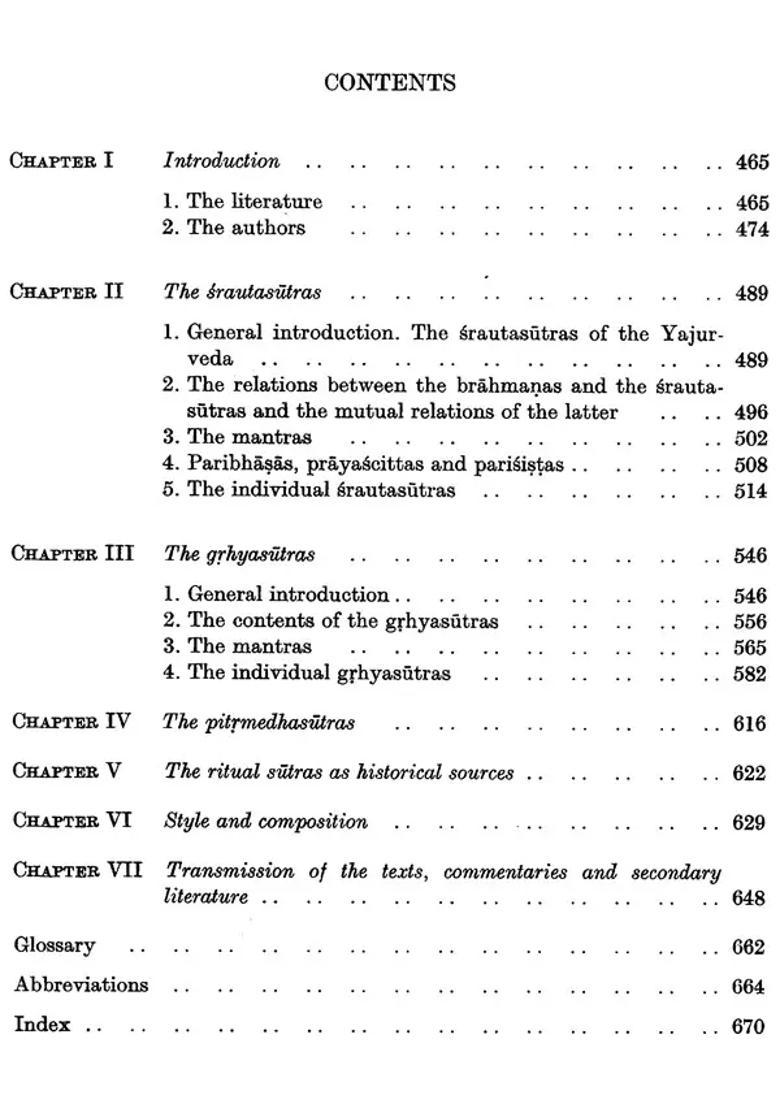 The Ritual Sutras A History Of Indian Literature Volume -1 Fasc-2 - Indya