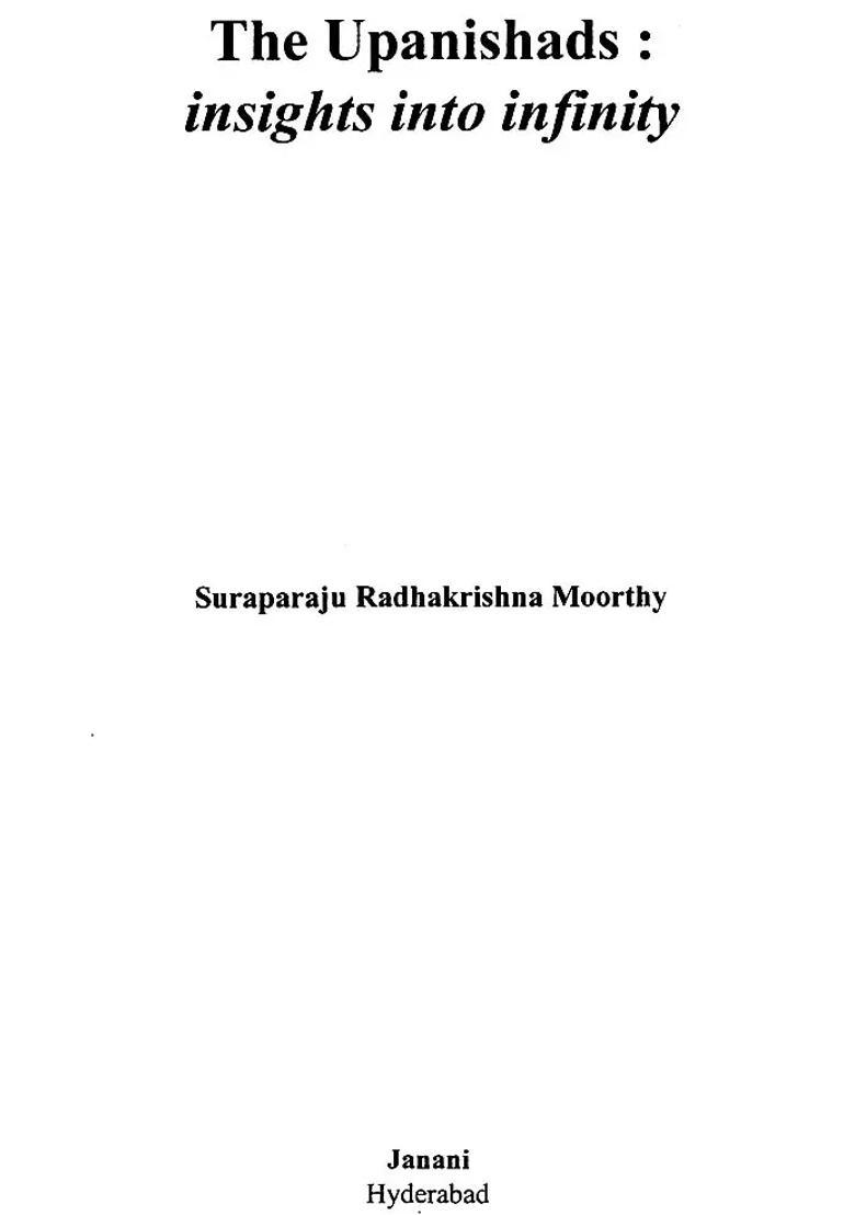 The Upanishads Insights Into Infinity - Indya