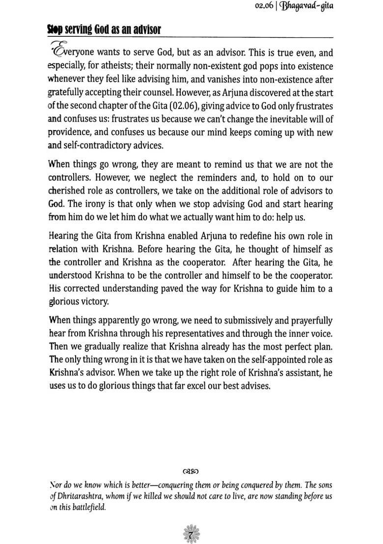 Gita For Daily Enrichment 365 Reflections On The Bhagavad-Gita - Indya