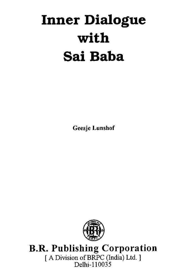 Inner Dialogue With Sai Baba - Indya