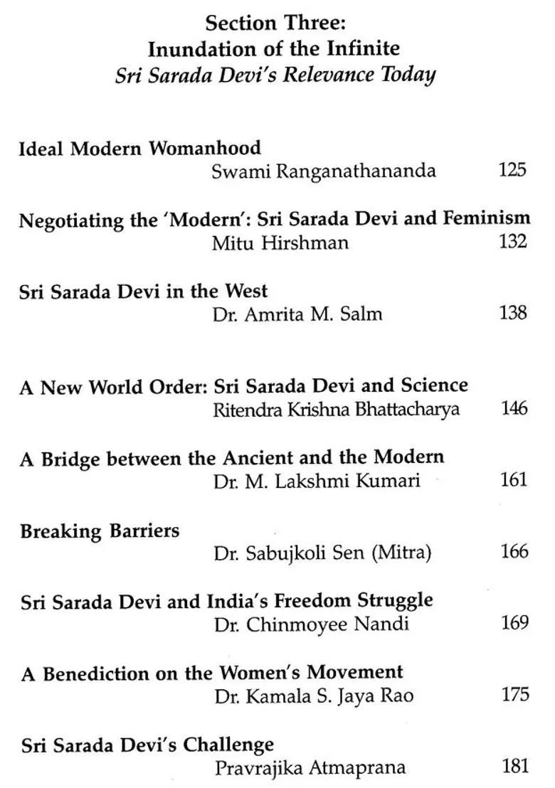 Eternal Mother 150Th Birth Anniversary Of Sri Sarada Devi And Golden Jubilee Of Sri Sarada Math - Indya