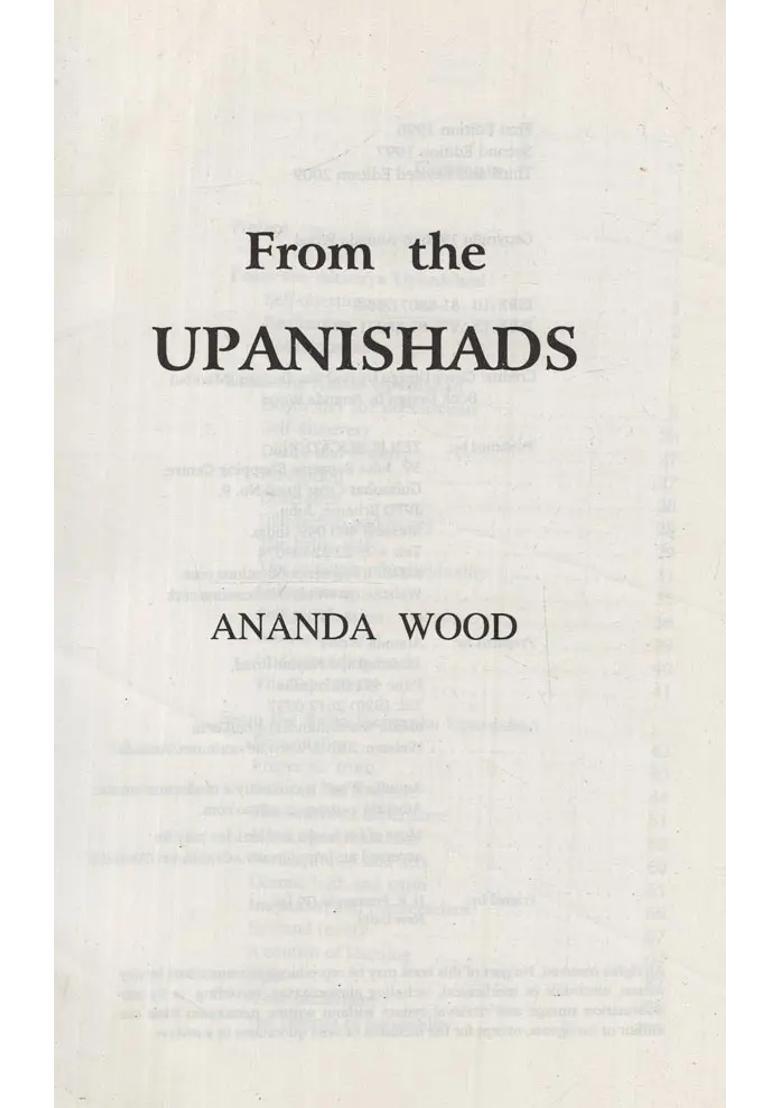 From The Upanishads - Indya