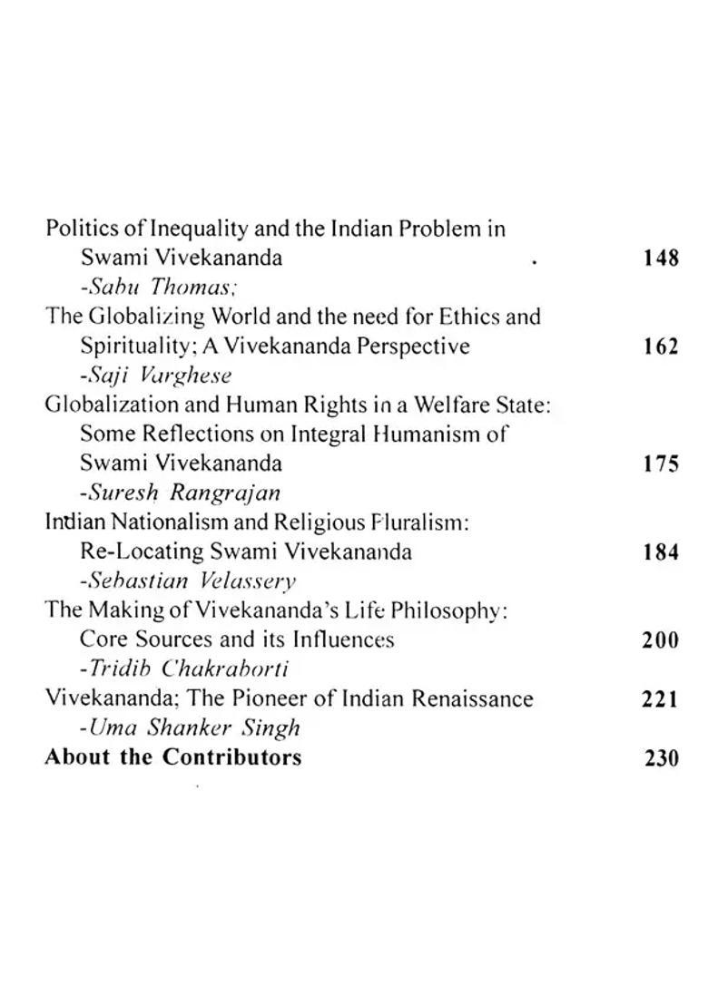 Swami Vivekananda- A Global Perspective - Indya