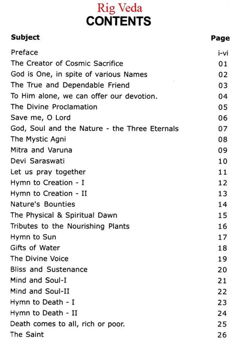 Glimpses Of The Four Vedas - Indya