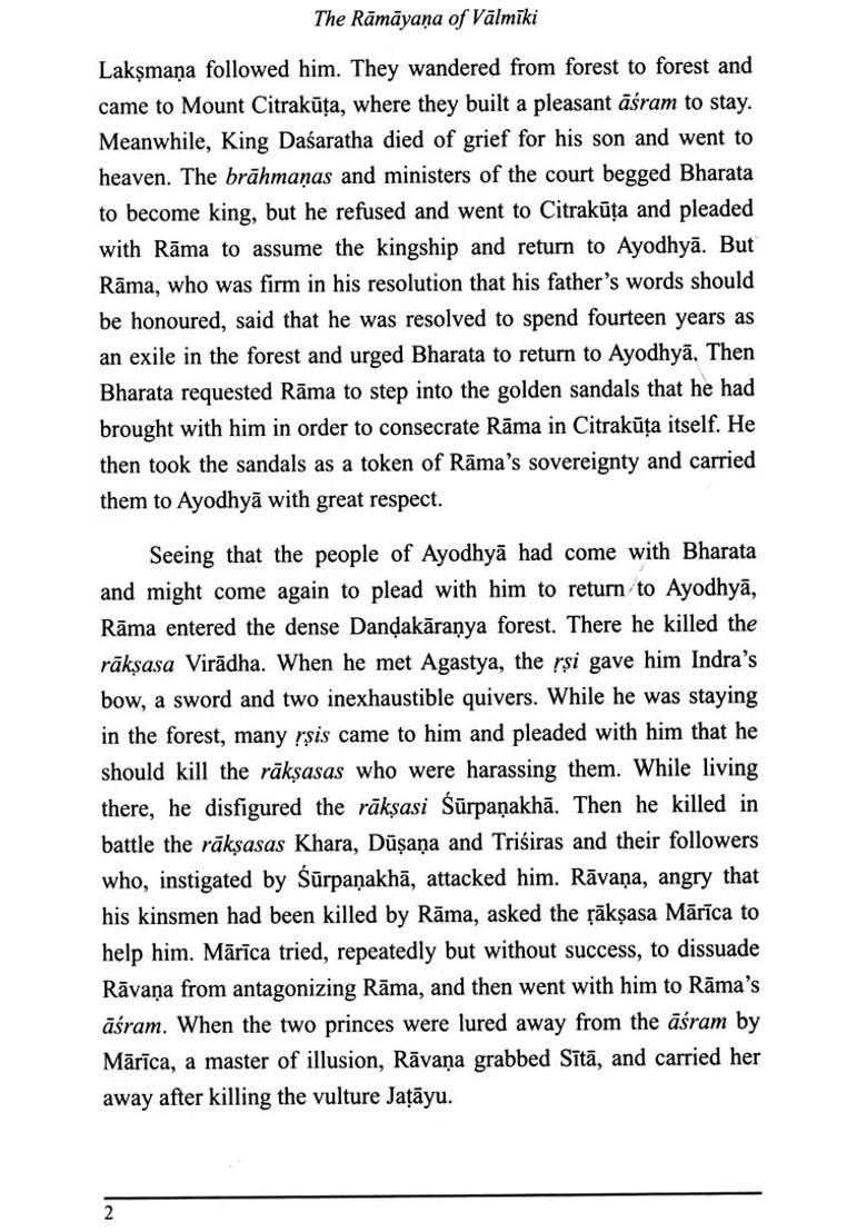 The Ramayana Of Valmiki -A Condensed Version Of Valmiki