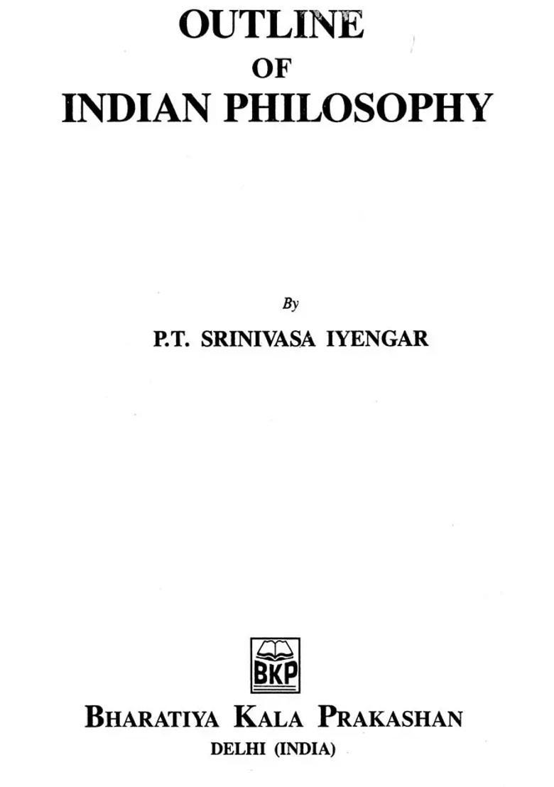 Outline Of Indian Philosophy - Indya