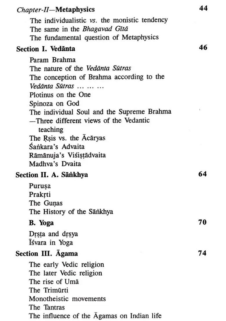 Outline Of Indian Philosophy - Indya