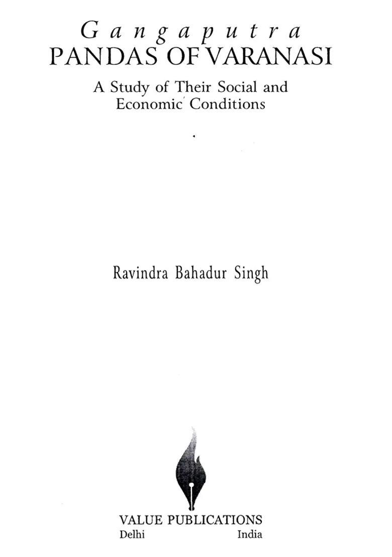 Gangaputra Pandas Of Varanasi - A Study Of Their Social And Economic Conditions - Indya
