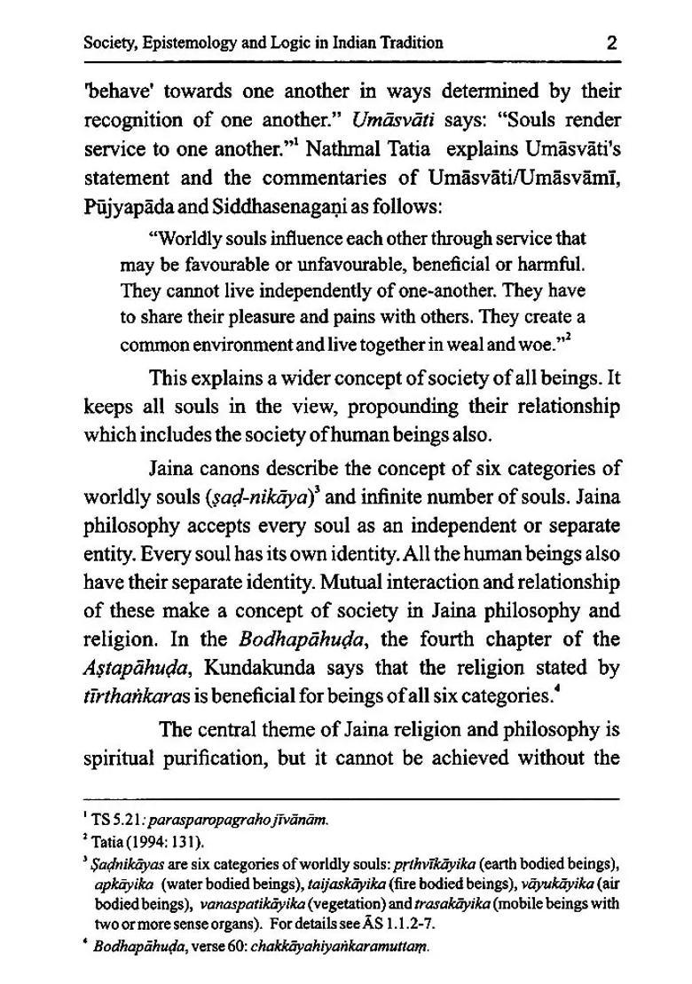 Society Epistemology And Logic In Indian Tradition - Indya