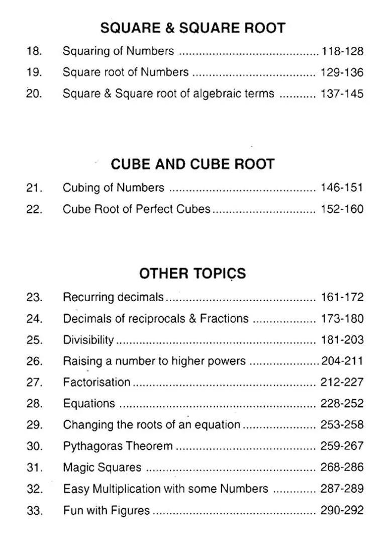 Magical World Of Mathematics Vedic Mathematics - Indya