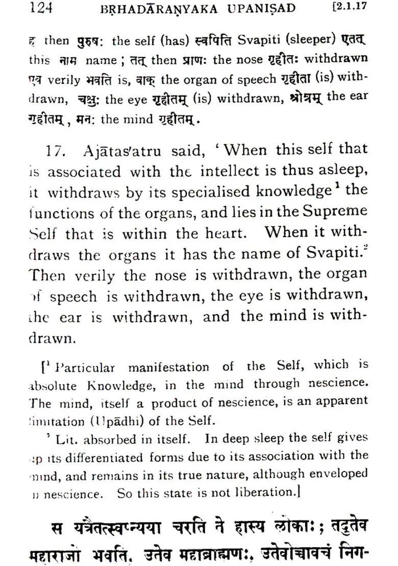 The Brhadaranyaka Upanisad The Most Useful Edition For Self Study - Indya
