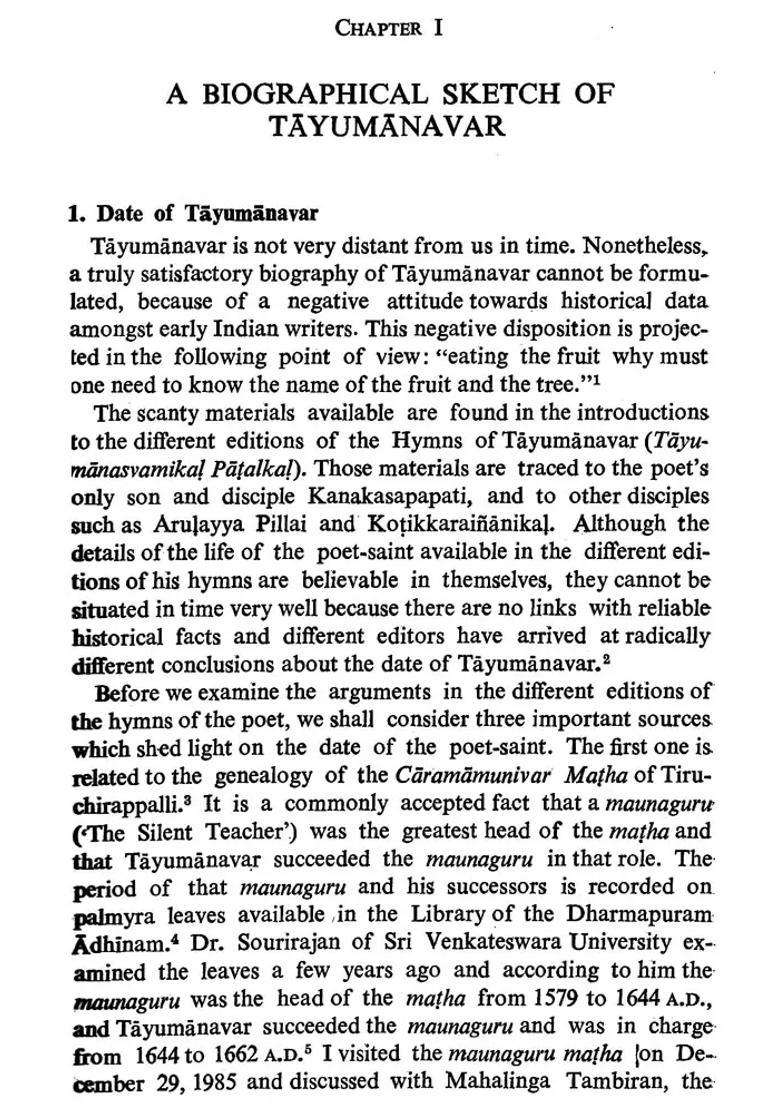 Harmony Of Religions- Vedanta Siddhanta Samarasam Of Tayumanavar An Old And Rare Book - Indya