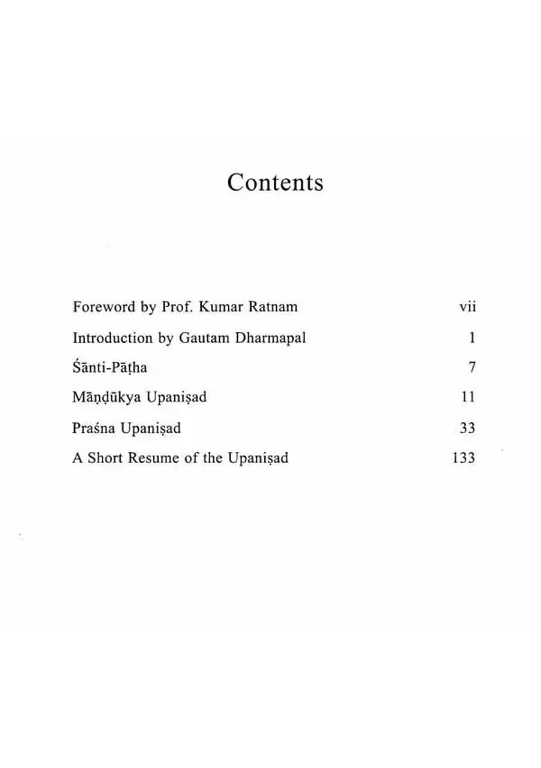 Mandukya Upanisad And Prasna Upanisad - Indya