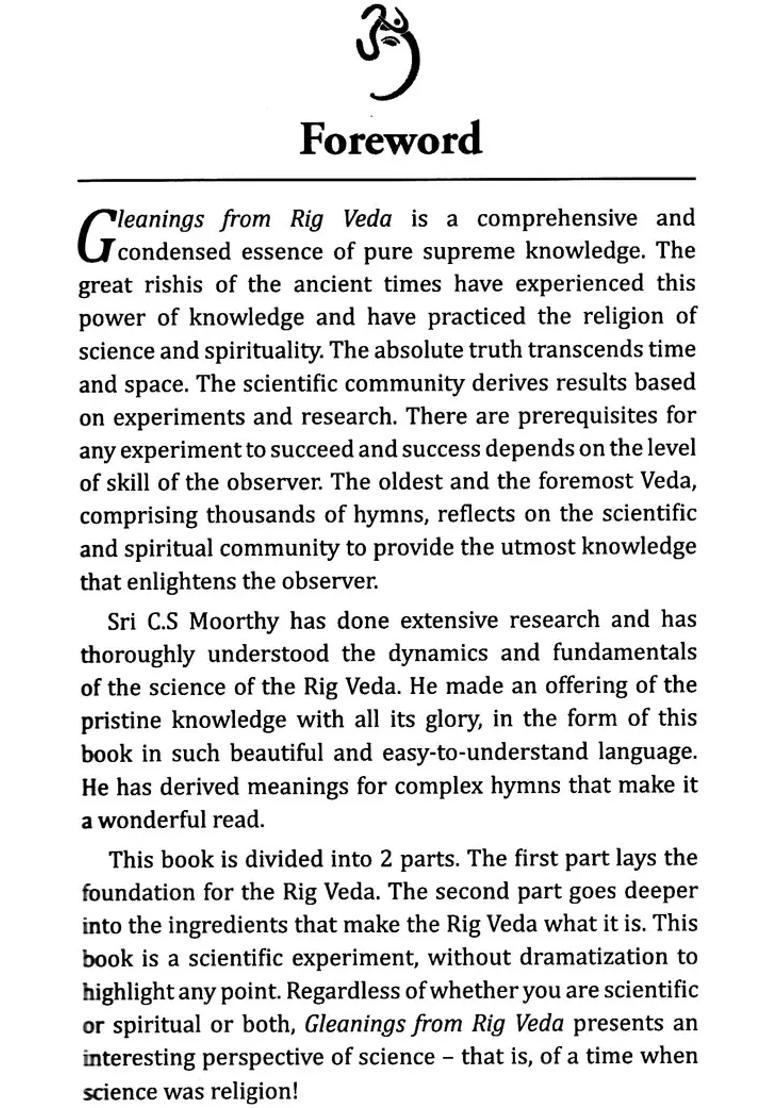 Gleanings From Rig Veda When Science Was Religion - Indya