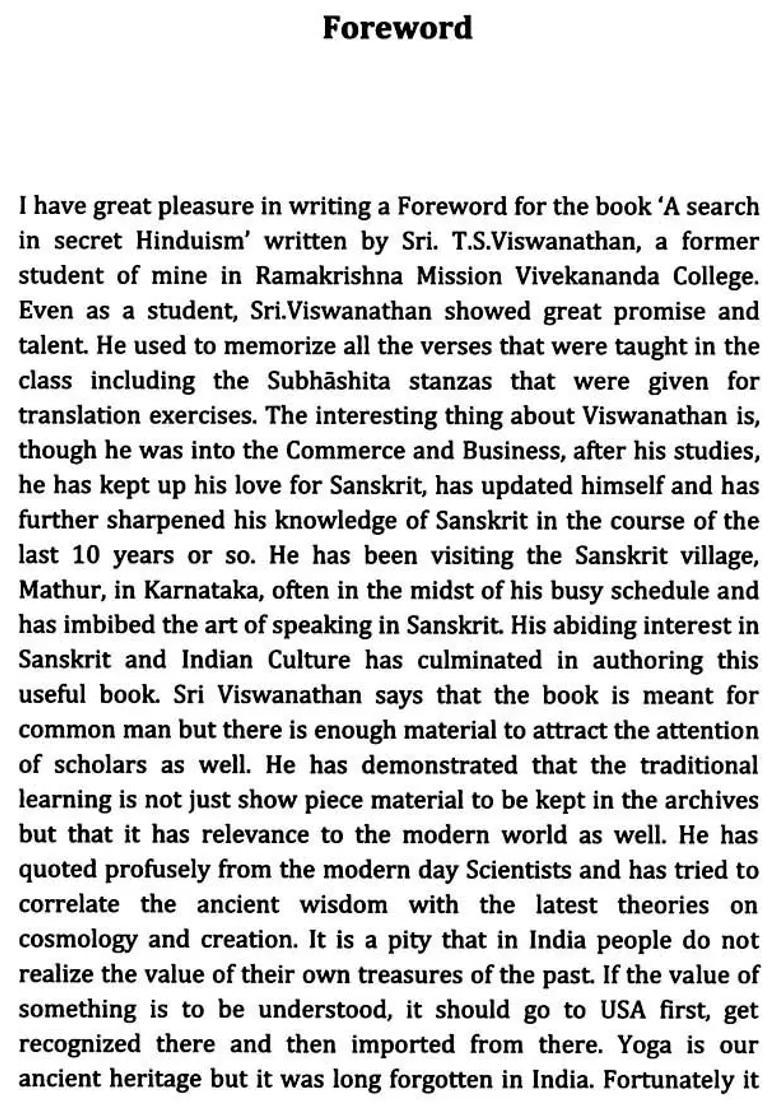 A Search In Secret Sacred Hinduism - Indya