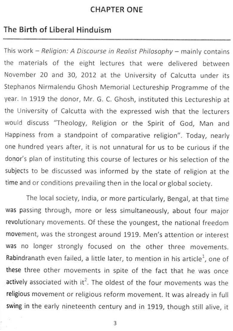 Religion - A Discourse In Realist Philosophy - Indya