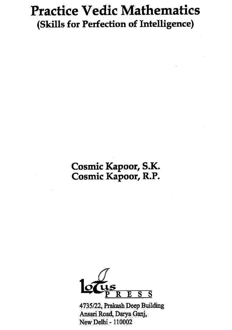 Practice Vedic Mathematics Skills For Perfection Of Intelligence - Indya