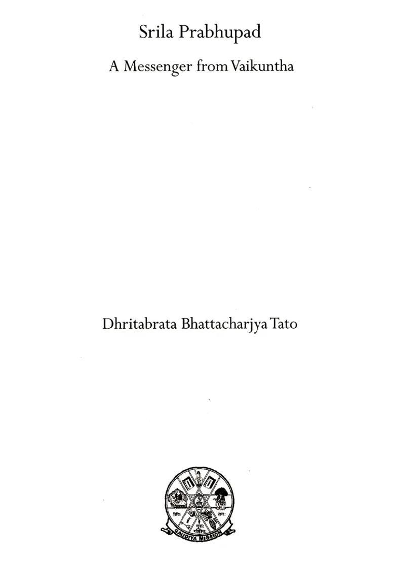Srila Prabhupada - A Messenger From Vaikuntha - Indya