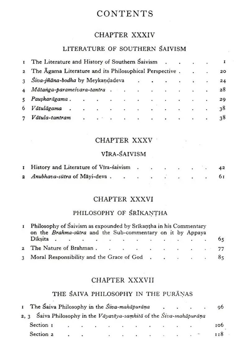Southern School Of Saivism A History Of Indian Philosophy Volume 5 - Indya