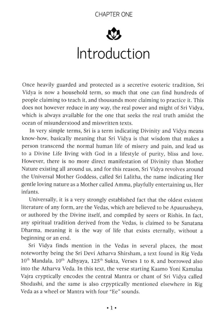 Sri Vidya- The Truth Of Sanatana Dharma - Indya