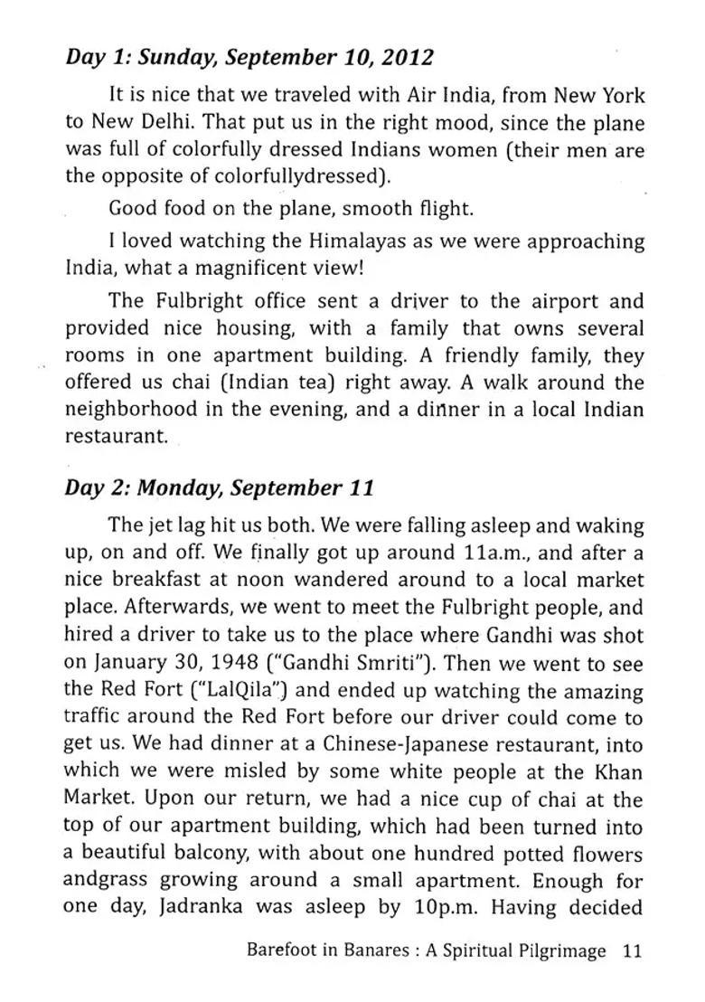 Barefoot In Banares A Spiritual Pilgrimage - Indya