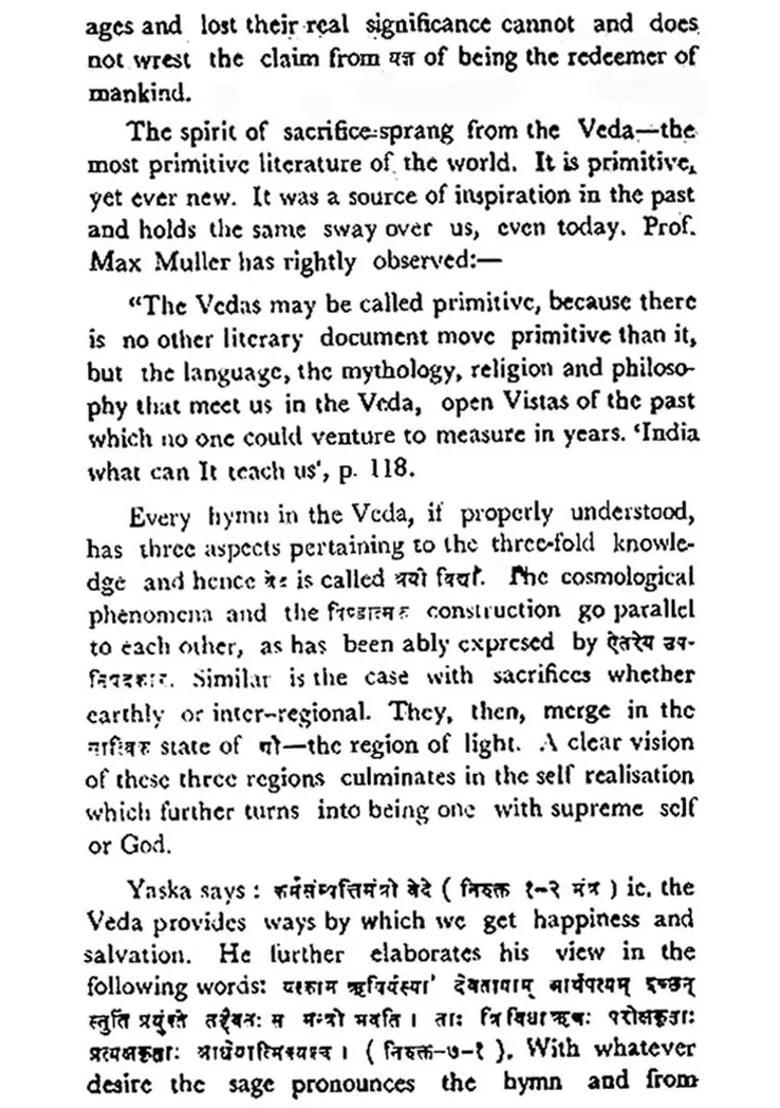 A Comparative Study Of The Vaidik Hymns An Old And Rare Book - Indya