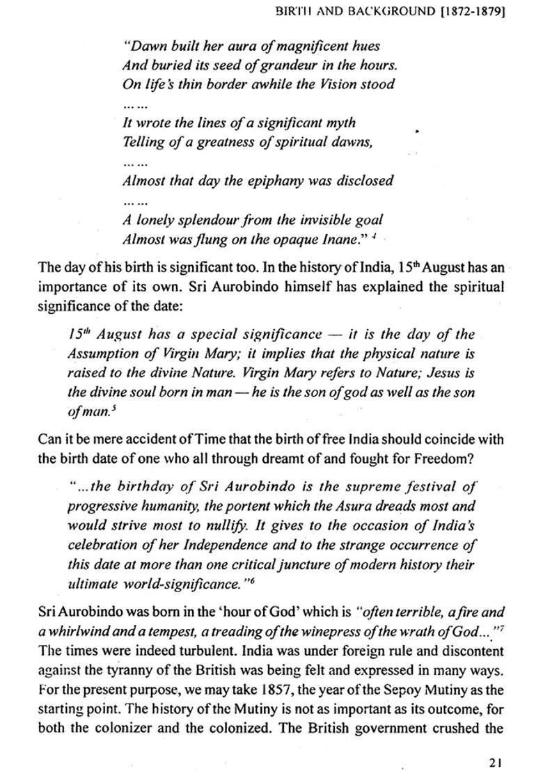 Sri Aurobindo A Legend - Indya