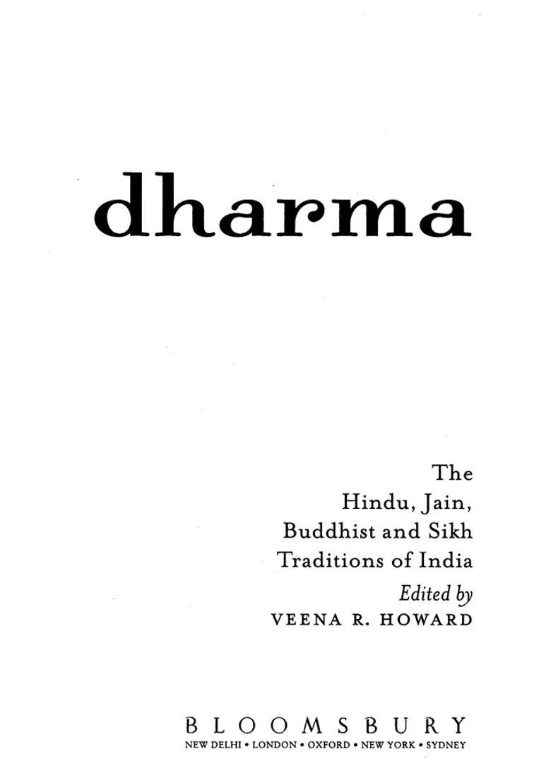Dharma The Hindu Jain Buddhist And Sikh Traditions Of India - Indya